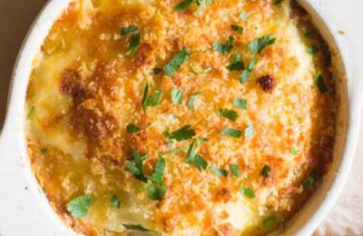 Merluza gratinada en cazuelitas