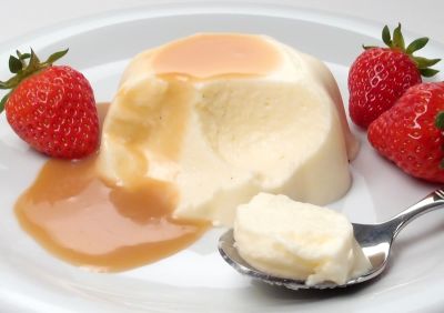 Flan de mascarpone