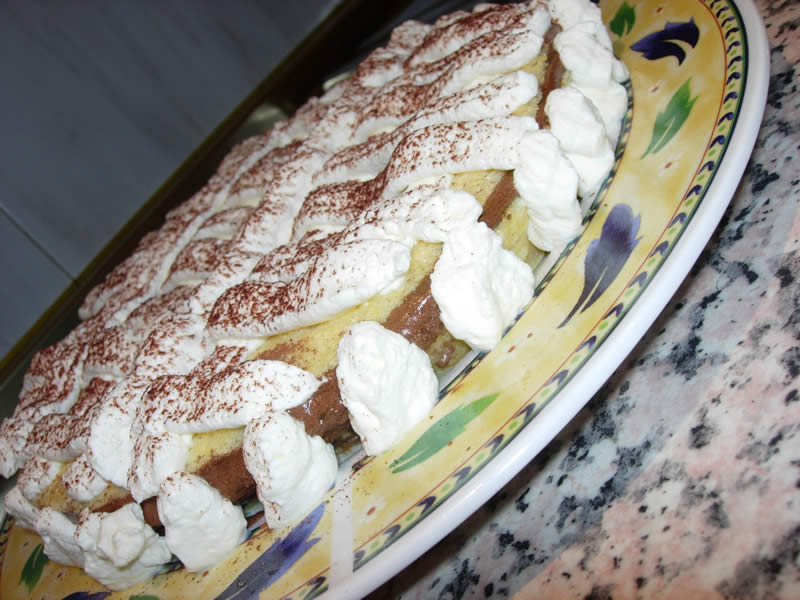 Tarta de chocolate y nata sin gluten
