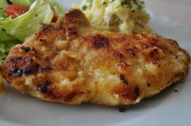 Pechuga de pollo rebozada