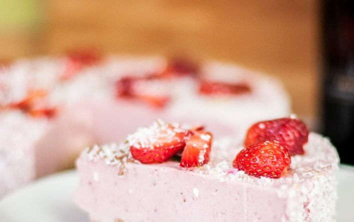 Puding de fresas