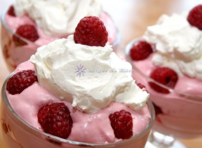 Cremoso de frambuesas
