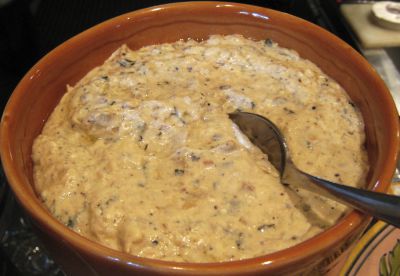 Paté de berenjena y huevo