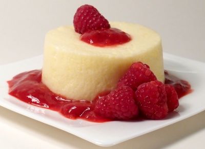 Flan de nata y queso