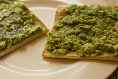 Salsa de queso y aguacate light