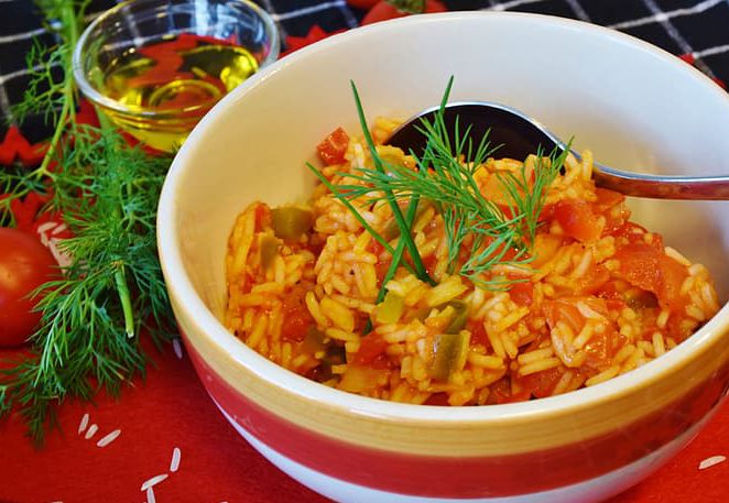 Ensalada fría de arroz