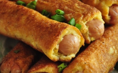 Rollos de salchichas