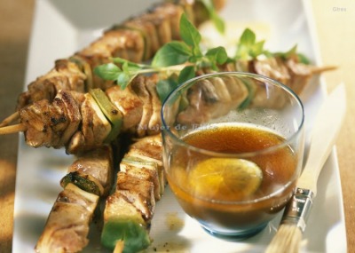 Brochetas de solomillo
