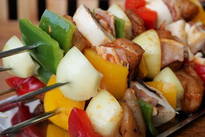 Brochetas de verduras