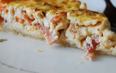 Quiche de salmon y queso