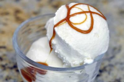 Helado de leche merengada