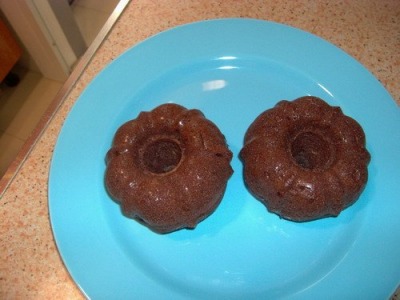 Bizcocho de salvado al cacao