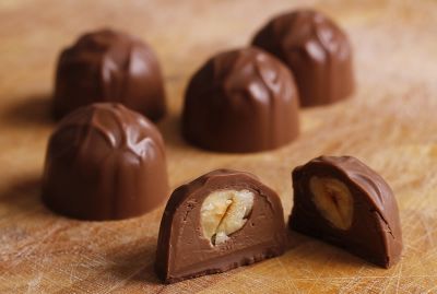 Bombones con frutos secos