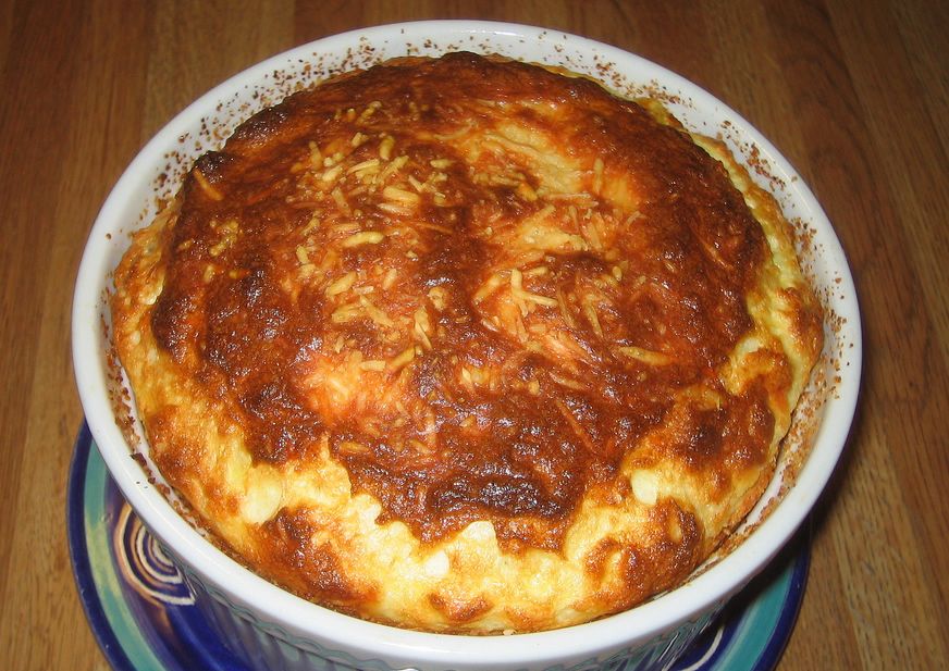 Souffle de queso de cabra