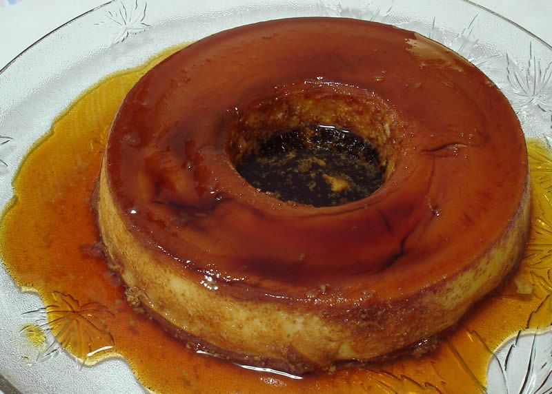 Flan de huevo con leche condensada